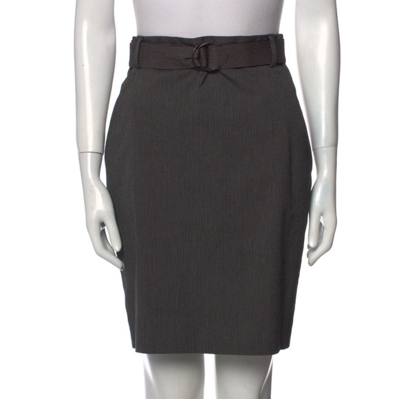 Akris Punto Dresses & Skirts - AKRIS PUNTO Belted Pinstripe Skirt